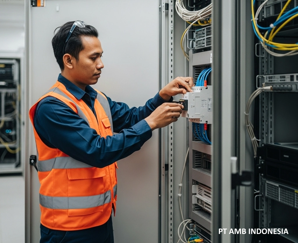 PASANG ARRESSTER GROUNDING STATIS